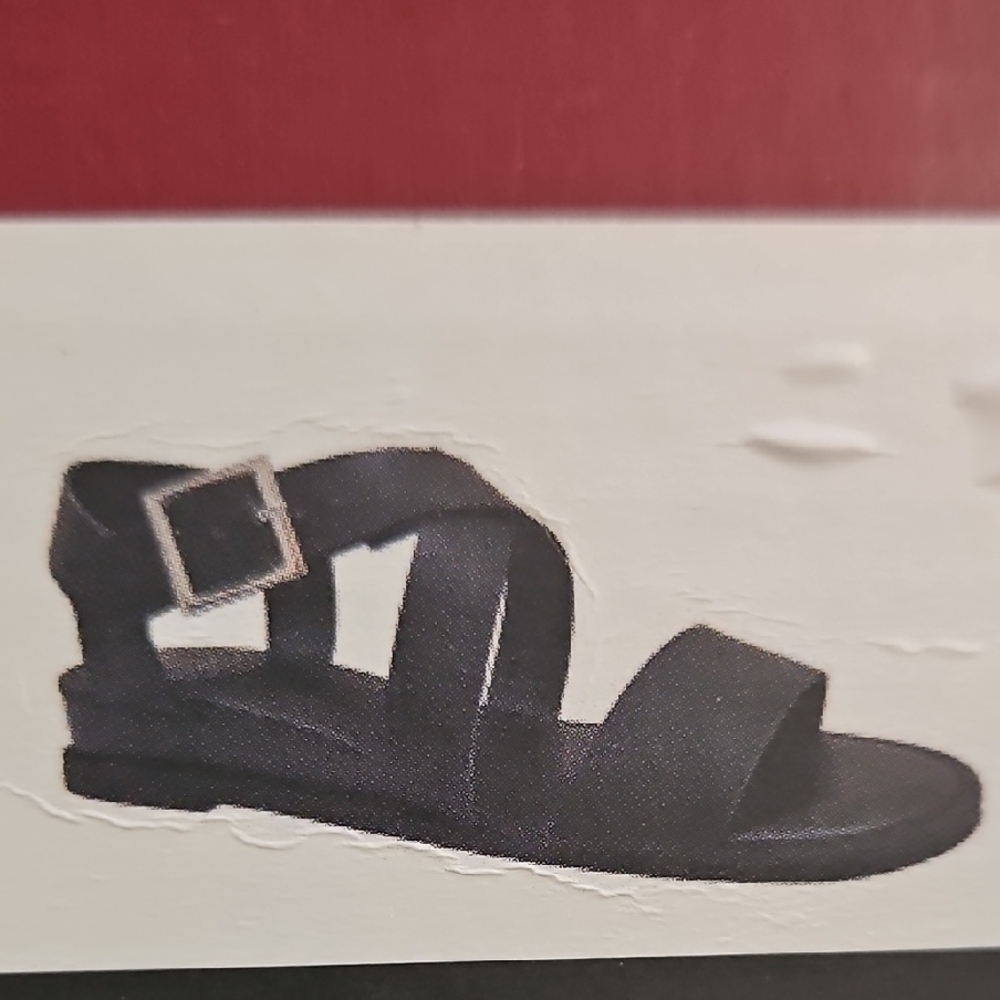 SO Authentic American Heritage Black Sandals 10M